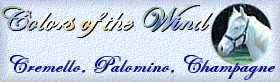 Colors Of The Wind, Cremello, Palomino Walkers